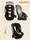 Автокресло Zlatek Cruiser Lux isofix 0/1/2/3 (0-36кг) серо-черный