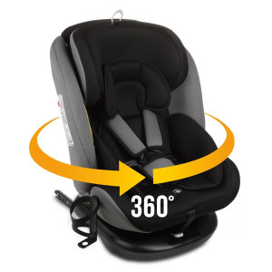 Автокресло Zlatek Cruiser Lux isofix 0/1/2/3 (0-36кг) черный серый
