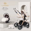 Коляска-трансформер Luxmom A6 3 в 1 бежевый