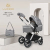 Коляска-трансформер Luxmom A6 2 в 1 серый