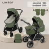 Коляска-трансформер Luxmom 560 2 в 1 зеленый