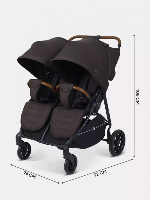 Коляска для двойни Rant Twinny RA151 Chocolate - фото 1