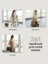 Каталка-чемодан Happy Baby Travy dark grey