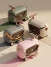 Каталка-чемодан Happy Baby Travy dark grey