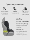 Автокресло Happy Baby Fixer 1/2/3 (9-36кг) total black