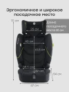 Автокресло Happy Baby Fixer 1/2/3 (9-36кг) total black