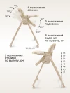 Стул для кормления Happy Baby William Lux latte