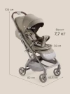 Коляска прогулочная Happy Baby Neez warm grey
