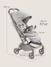 Коляска прогулочная Happy Baby Neez light grey