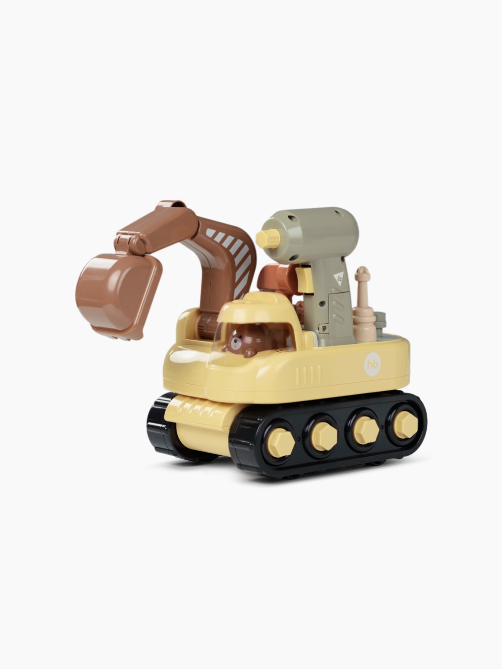 Игрушечный экскаватор конструктор Happy Baby HAPPY DIGGER «ХЭПИ ДИГЕР» (yellow, 331976)