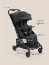 Коляска прогулочная Happy Baby Aira black