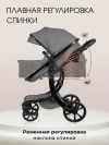 Коляска-трансформер Farfello Aimile Adventurer PU ADV-17 Dark grey