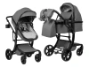 Коляска-трансформер Farfello Aimile Adventurer PU ADV-17 Dark grey