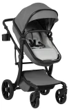 Коляска-трансформер Farfello Aimile Adventurer PU ADV-17 Dark grey