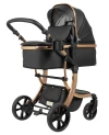 Коляска-трансформер Farfello Aimile Adventurer PU ADV-16 Gold black