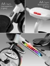 Велоколяска Amarobaby Scout Led подсветка белый