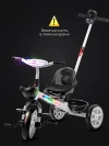 Велоколяска Amarobaby Scout Led подсветка белый