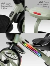 Велоколяска Amarobaby Scout Led подсветка зеленый