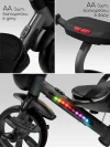 Велоколяска Amarobaby Scout Led подсветка черный