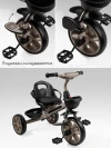 Велоколяска Amarobaby Scout Led подсветка коричневый