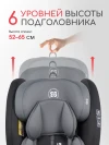 Автокресло Farfello Le 5 Isofix 0/1/2/3 (0-36кг) Black/Grey