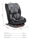 Автокресло Farfello Le 5 Isofix 0/1/2/3 (0-36кг) Black/Grey