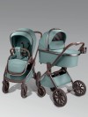 Коляска 2 в 1 Amarobaby Motus Premium Ecco Exclusive Экокожа лагуна
