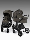 Коляска 2 в 1 Amarobaby Motus Premium Ecco Экокожа серый
