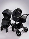 Коляска 2 в 1 Amarobaby Motus Premium Ecco Экокожа черный