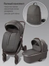Коляска 2 в 1 Amarobaby Motus Premium Ecco Exclusive Экокожа серый
