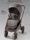 Коляска 2 в 1 Amarobaby Motus Premium Ecco Exclusive Экокожа серый
