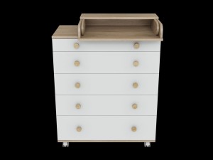 Комод Incanto Идеальный 800/5 дуб/белый
