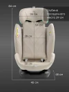 Автокресло Happy Baby Oxis 0/1/2/3 (0-36кг) sand