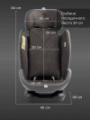 Автокресло Happy Baby Oxis 0/1/2/3 (0-36кг) dark grey