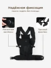 Рюкзак-кенгуру Happy Baby BABYRIDE «БЕЙБИРАИД» (black), 40110