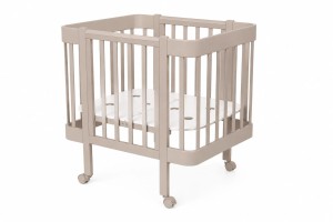 Кроватка-трансформер Азбука Кроваток Italiano Baby 140*70 и 90*70 с маятником на колесах кашемир/кашемир
