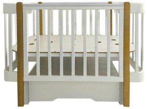 Кроватка Азбука Кроваток Olivia 120*60 маятник ящик Белый Бук