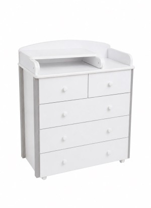 Комод Азбука Кроваток Marco 800/5 белый/серый