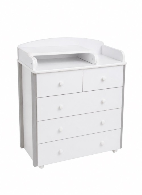 Комод Азбука Кроваток Marco 800/5 белый/серый