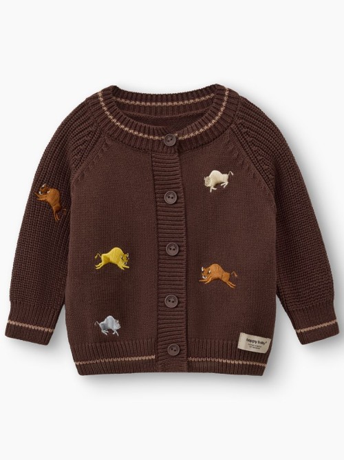 Кардиган Happy Baby (коричневый / brown, 56–62, 88349-0)