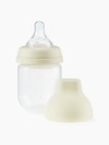 Бутылочка Happy Baby с крышкой и силиконовой соской, 125 мл (cream new, 10030)