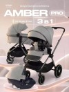 Коляска 3 в 1 MowBaby Amber Pro MB071 Grey