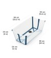 Ванна складная Stokke 64 см Transparent Blue