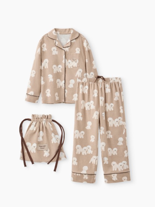 Пижама Happy Baby (лонгслив и брюки пижамные) (beige, 104–110, 88727-1)