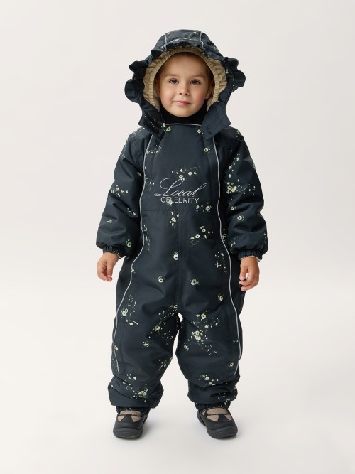 Комбинезон Happy Baby (black (peach flowers), 98, 89114-1)