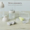 Бутылочка Happy Baby с крышкой и силиконовой соской, 125 мл (light gray new, 10030)
