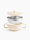 Тарелка Happy Baby с крышкой и ручками, 250 мл (cream, 15079)